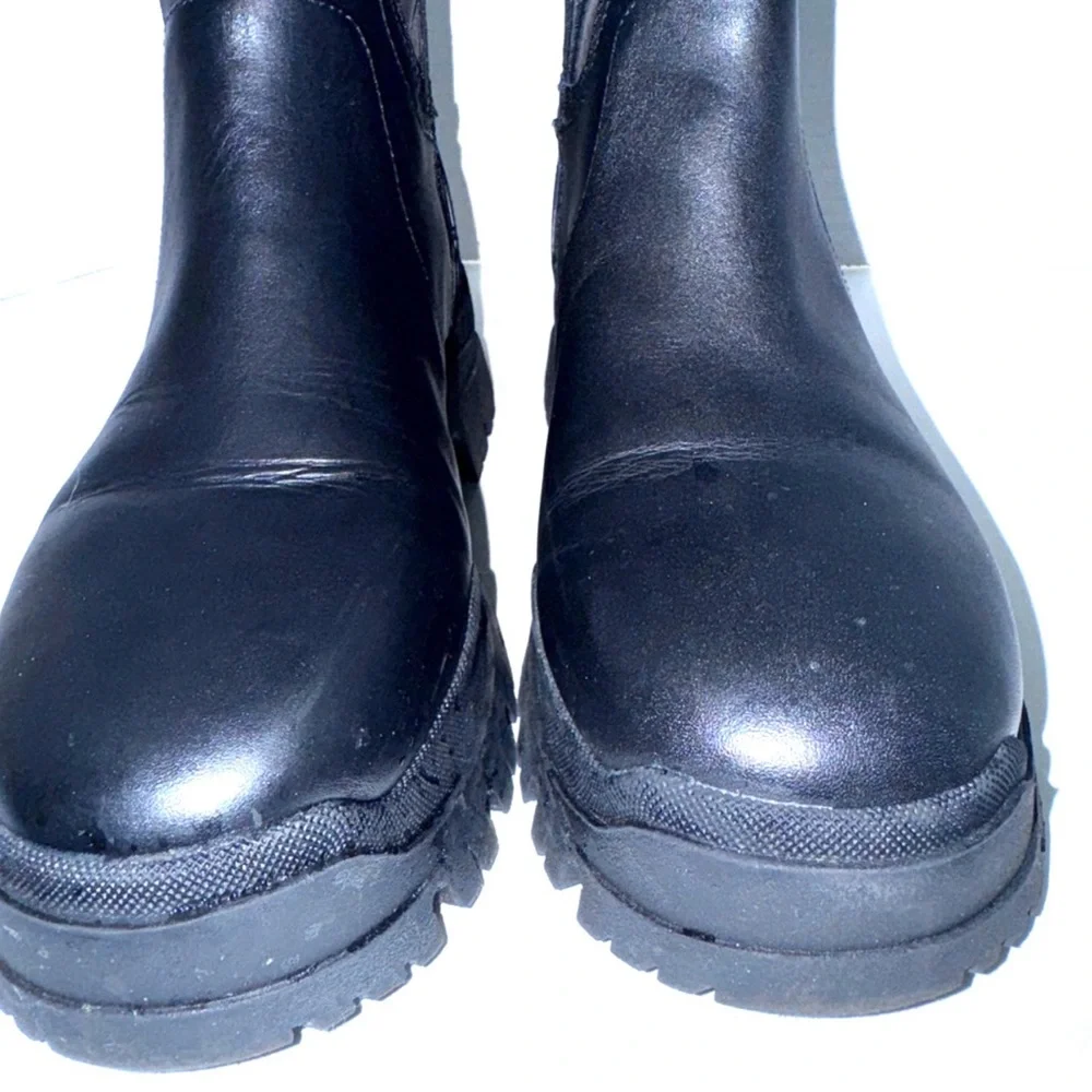 Hunter Wendy Black Tall Rail Boots 9US